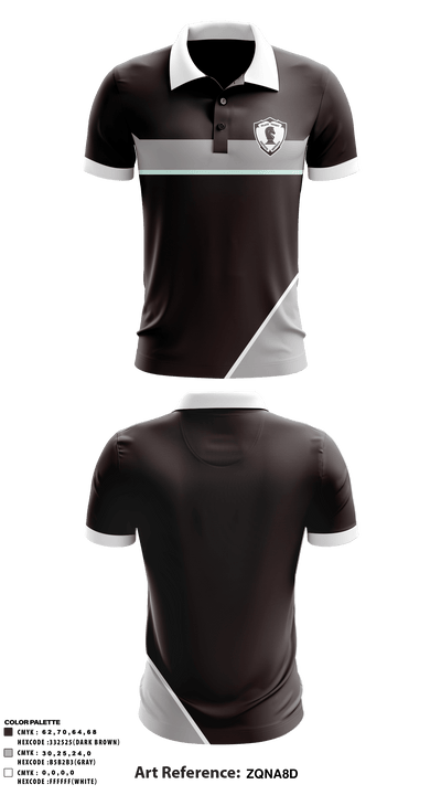Black Knight Security 84076713 Short Sleeve Performance Polo - 1