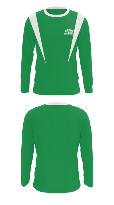 Cresset Christian Academy Basketball 24746869 Long Sleeve Performance Shirt - 31