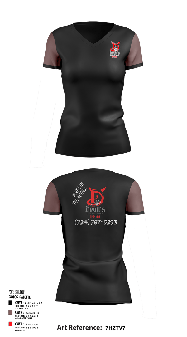 Women's Short Sleeve Vneck Shirt, Devils Detail ShopDevils Detail Shop, , Teamtime, Team time, sublimation, custom sports apparel, team uniforms, spirit wear, spiritwear, sports uniforms, custom shirts, team store, custom team store, fundraiser sports, apparel fundraiser