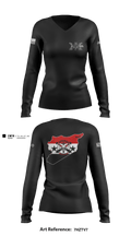 HHB 2-114 FA (FIST) 66604397 Women's Long Sleeve V-neck Shirt - 1