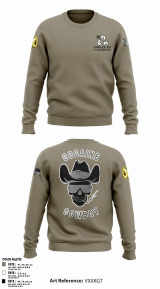 Crew Neck Sweatshirt, , Army, Teamtime, Team time, sublimation, custom sports apparel, team uniforms, spirit wear, spiritwear, sports uniforms, custom shirts, team store, custom team store, fundraiser sports, apparel fundraiser