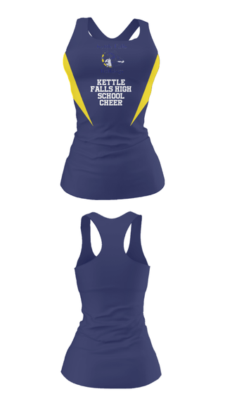 Tank Top, Kettle Falls High School Cheer, Cheer, Teamtime, Team time, sublimation, custom sports apparel, team uniforms, spirit wear, spiritwear, sports uniforms, custom shirts, team store, custom team store, fundraiser sports, apparel fundraiser