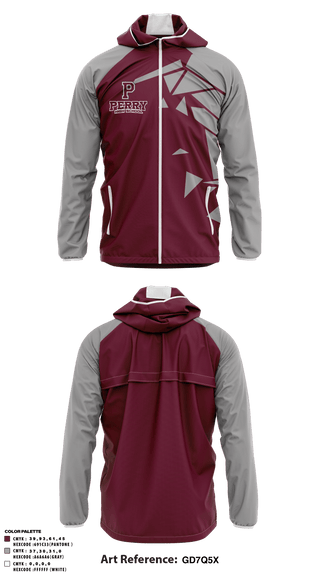 Windbreaker, Perry High School, Spirit Store, Teamtime, Team time, sublimation, custom sports apparel, team uniforms, spirit wear, spiritwear, sports uniforms, custom shirts, team store, custom team store, fundraiser sports, apparel fundraiser