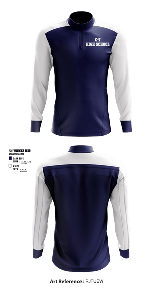 Quarter Zip Jacket, Delta C-7 High School, Spirit Store, Teamtime, Team time, sublimation, custom sports apparel, team uniforms, spirit wear, spiritwear, sports uniforms, custom shirts, team store, custom team store, fundraiser sports, apparel fundraiser