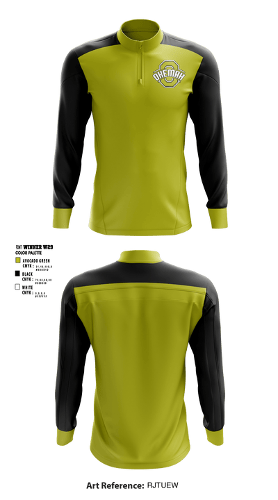 Okemah High School 78633326 Quarter Zip Jacket - 1