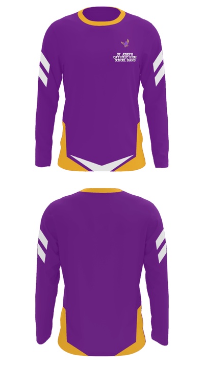 St Joseph Catholic High School Band 55091631 Long Sleeve Performance Shirt - 24
