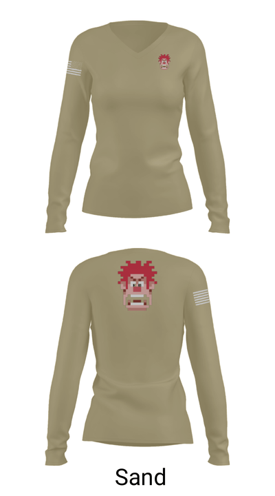 MCSO K9 58820487 Women's Long Sleeve V-neck Shirt - 42