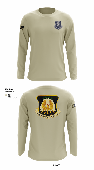 Walton Braves 9881156 Long Sleeve Performance Shirt - 1