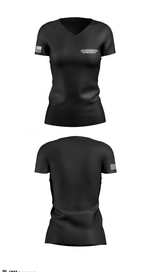 Women's Short Sleeve Vneck Shirt, 1st Light Armored Reconnaissance, Marines, Teamtime, Team time, sublimation, custom sports apparel, team uniforms, spirit wear, spiritwear, sports uniforms, custom shirts, team store, custom team store, fundraiser sports, apparel fundraiser