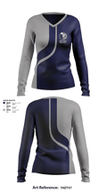 IRHS Girls Basketball 1389939 Women's Long Sleeve V-neck Shirt - 3
