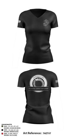 Women's Short Sleeve Vneck Shirt, , Marines, Teamtime, Team time, sublimation, custom sports apparel, team uniforms, spirit wear, spiritwear, sports uniforms, custom shirts, team store, custom team store, fundraiser sports, apparel fundraiser