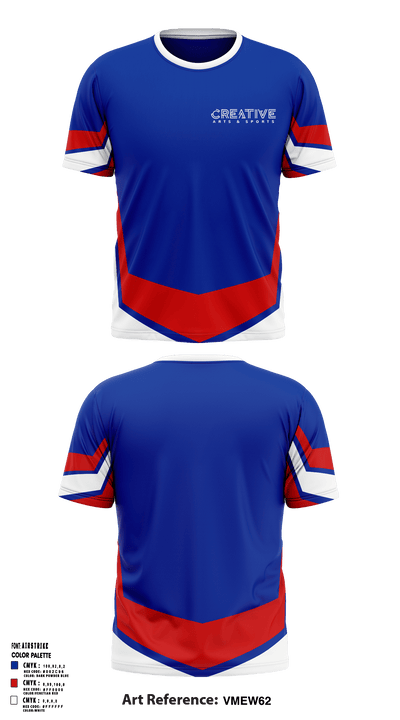 Creative Arts and Sports 53294407 Short Sleeve Performance Shirt - 1