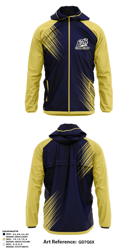 Windbreaker, El Segundo Eagles Softball, Softball, Teamtime, Team time, sublimation, custom sports apparel, team uniforms, spirit wear, spiritwear, sports uniforms, custom shirts, team store, custom team store, fundraiser sports, apparel fundraiser
