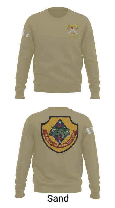 3rd AAV 1st Marines Div 71924881 Crew Neck Sweatshirt - 12