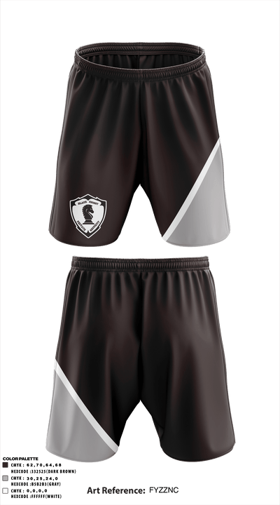 Black Knight Security 84076713 Athletic Shorts With Pockets - 1