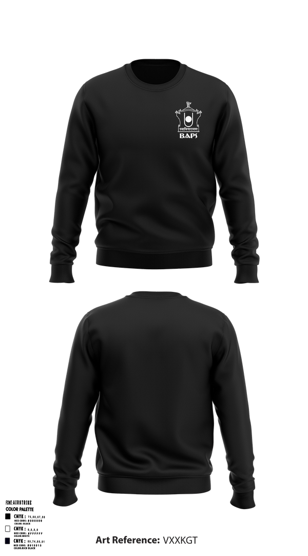 Crew Neck Sweatshirt, Baps, , Teamtime, Team time, sublimation, custom sports apparel, team uniforms, spirit wear, spiritwear, sports uniforms, custom shirts, team store, custom team store, fundraiser sports, apparel fundraiser