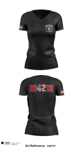 Boston Fire Department Engine-42 59280094 Women's Short Sleeve V-neck Shirt - 1