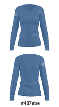 Union Pines High School Basketball 36010617 Women's Long Sleeve V-neck Shirt - 20