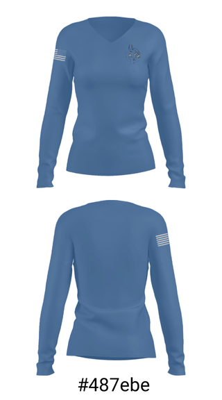 Women's Long Sleeve Vneck Shirt, Union Pines High School Basketball, Men's Basketball, Teamtime, Team time, sublimation, custom sports apparel, team uniforms, spirit wear, spiritwear, sports uniforms, custom shirts, team store, custom team store, fundraiser sports, apparel fundraiser