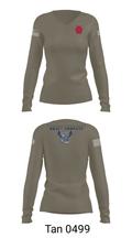 D Co 103rd BEB 81673350 Women's Long Sleeve V-neck Shirt - 41