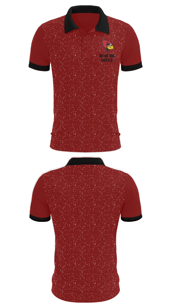 Short Sleeve Performance Polo, Redbirds Soccer, Men's Soccer, Teamtime, Team time, sublimation, custom sports apparel, team uniforms, spirit wear, spiritwear, sports uniforms, custom shirts, team store, custom team store, fundraiser sports, apparel fundraiser