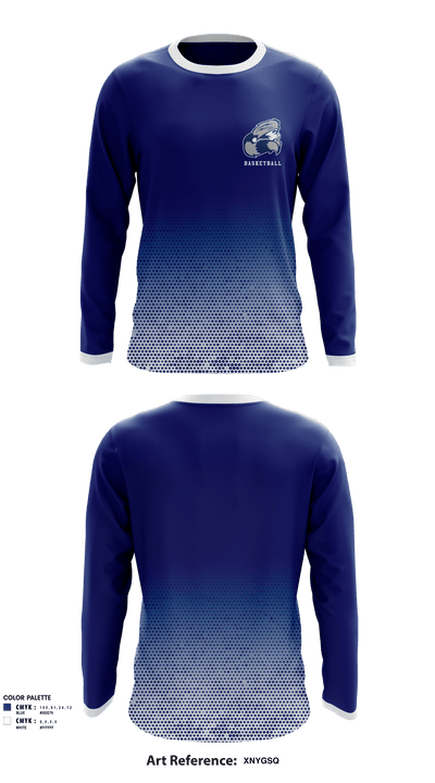 Philipsburg-Osceola High School Basketball 80067565 Long Sleeve Performance Shirt - 1