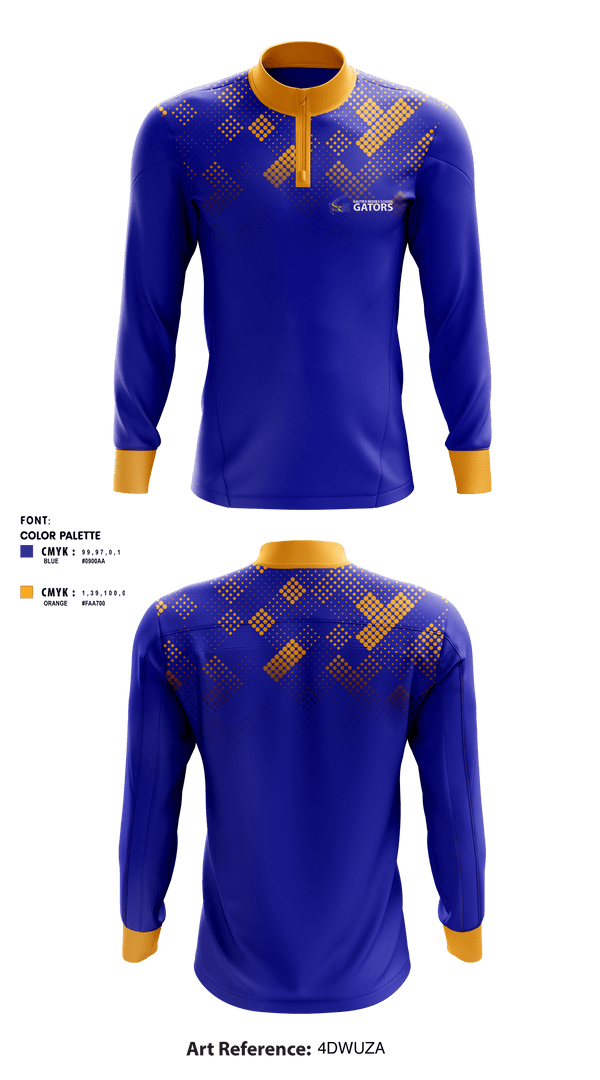 Quarter Zip Jacket, Gautier Middle School Gators, Spirit Store, Teamtime, Team time, sublimation, custom sports apparel, team uniforms, spirit wear, spiritwear, sports uniforms, custom shirts, team store, custom team store, fundraiser sports, apparel fundraiser