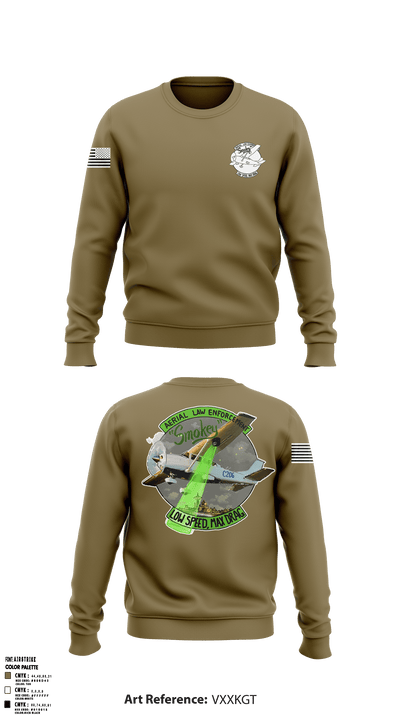 Washington State Patrol Aviation 88282662 Crew Neck Sweatshirt - 56