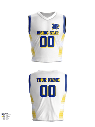 Womens Basketball Jersey, Rising Star High School Basketball, Women's Basketball, Teamtime, Team time, sublimation, custom sports apparel, team uniforms, spirit wear, spiritwear, sports uniforms, custom shirts, team store, custom team store, fundraiser sports, apparel fundraiser