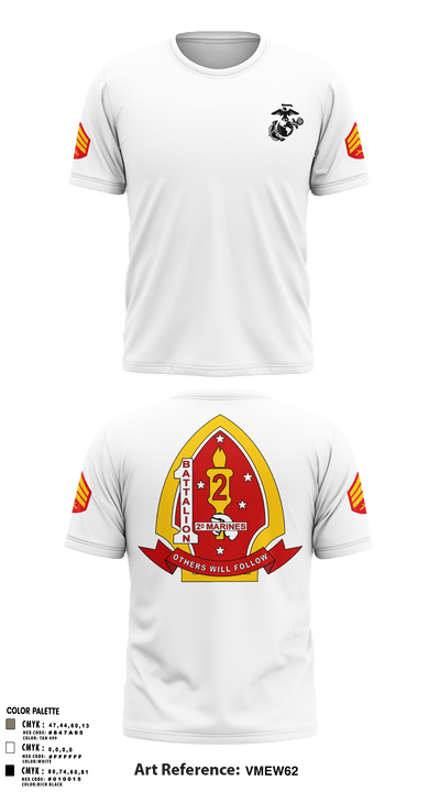 1st Battalion 2nd Marines 97957515 Short Sleeve Performance Shirt - 2