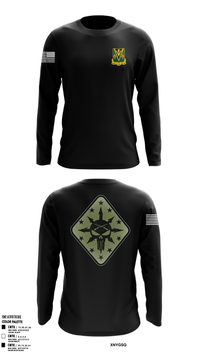 C Co 1-635th AR 23122236 Long Sleeve Performance Shirt - 1
