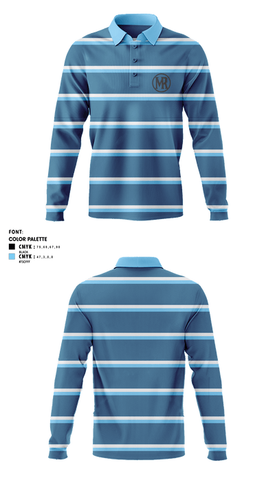 MOUNTAIN RANGE HIGH SCHOOL 39679914 Long Sleeve Performance Polo - 1