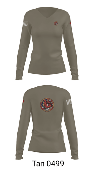 Women's Long Sleeve Vneck Shirt, , National Guard, Teamtime, Team time, sublimation, custom sports apparel, team uniforms, spirit wear, spiritwear, sports uniforms, custom shirts, team store, custom team store, fundraiser sports, apparel fundraiser