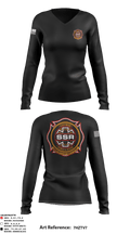 Statewide Search and Rescue 13818381 Women's Long Sleeve V-neck Shirt - 3