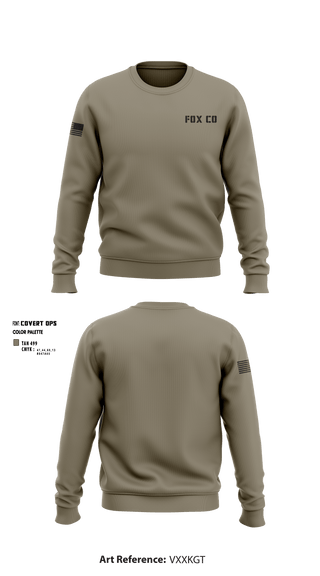 Crew Neck Sweatshirt, FOX CO, Marines, Teamtime, Team time, sublimation, custom sports apparel, team uniforms, spirit wear, spiritwear, sports uniforms, custom shirts, team store, custom team store, fundraiser sports, apparel fundraiser