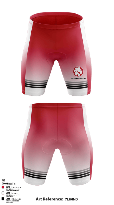 Lutheran School Association of Decatur Wrestling 80371035 Men's Compression Shorts - 35