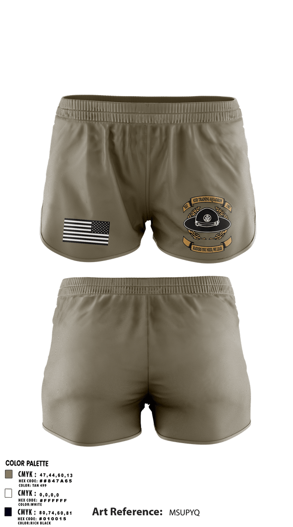 Ranger Panties, 433 TRS, Air Force, Teamtime, Team time, sublimation, custom sports apparel, team uniforms, spirit wear, spiritwear, sports uniforms, custom shirts, team store, custom team store, fundraiser sports, apparel fundraiser