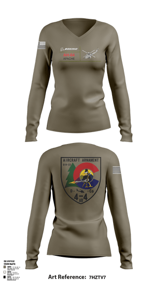 Women's Long Sleeve Vneck Shirt, , Army, Teamtime, Team time, sublimation, custom sports apparel, team uniforms, spirit wear, spiritwear, sports uniforms, custom shirts, team store, custom team store, fundraiser sports, apparel fundraiser