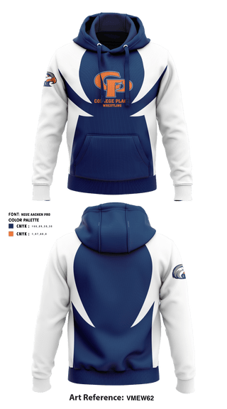 Hoodie, College Place Wrestling, Wrestling, Teamtime, Team time, sublimation, custom sports apparel, team uniforms, spirit wear, spiritwear, sports uniforms, custom shirts, team store, custom team store, fundraiser sports, apparel fundraiser