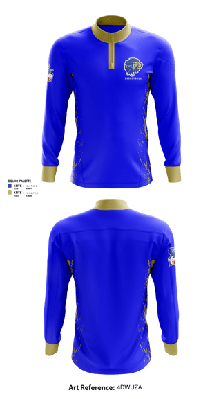 Quarter Zip Jacket, Elkhart High School Basketball, Women's Basketball, Teamtime, Team time, sublimation, custom sports apparel, team uniforms, spirit wear, spiritwear, sports uniforms, custom shirts, team store, custom team store, fundraiser sports, apparel fundraiser