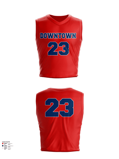 DTG Basketball 38220233 Reversible Basketball Jersey (Red/Blue) - 3