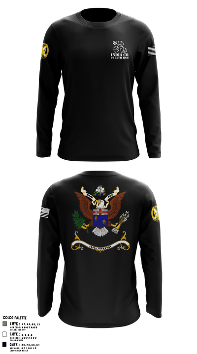 1-155th Dixie Thunder 83572891 Long Sleeve Performance Shirt - 12