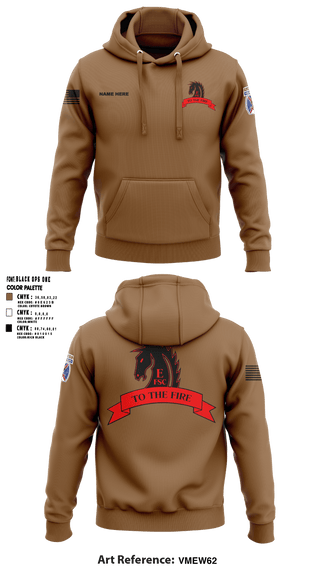 Hoodie, Echo FSC Stampede 7th Eng, Army, Teamtime, Team time, sublimation, custom sports apparel, team uniforms, spirit wear, spiritwear, sports uniforms, custom shirts, team store, custom team store, fundraiser sports, apparel fundraiser