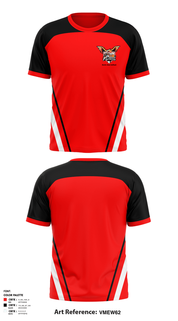 Short Sleeve Performance Shirt, North Side High School Softball, Softball, Teamtime, Team time, sublimation, custom sports apparel, team uniforms, spirit wear, spiritwear, sports uniforms, custom shirts, team store, custom team store, fundraiser sports, apparel fundraiser