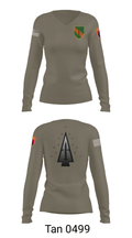 A Co, 1st BN, 4SFAB 88998967 Women's Long Sleeve V-neck Shirt - 41