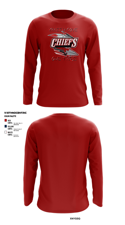 Copperas Chiefs 93621258 Long Sleeve Performance Shirt - 11