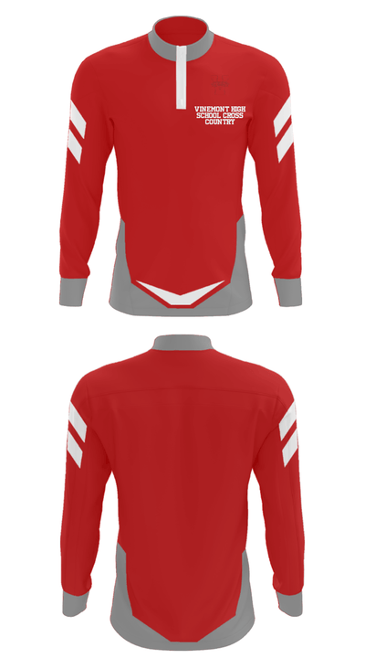 Vinemont High School Cross Country 49029122 Quarter Zip Jacket - 7