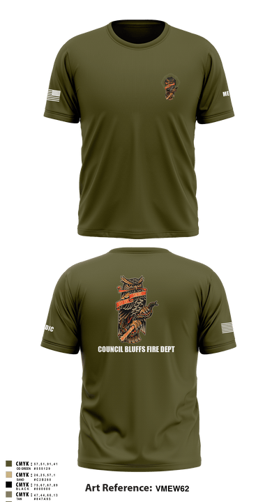 CBFD tac medics 89329509 Short Sleeve Performance Shirt - 3
