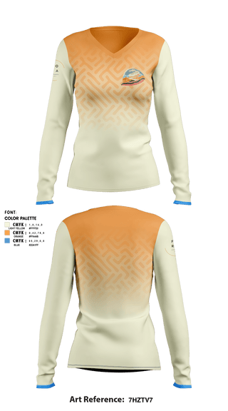 Women's Long Sleeve Vneck Shirt, FORAFORA, , Teamtime, Team time, sublimation, custom sports apparel, team uniforms, spirit wear, spiritwear, sports uniforms, custom shirts, team store, custom team store, fundraiser sports, apparel fundraiser