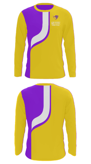 Long Sleeve Performance Shirt, Louis Hornsby Middle School Basketball, Women's Basketball, Teamtime, Team time, sublimation, custom sports apparel, team uniforms, spirit wear, spiritwear, sports uniforms, custom shirts, team store, custom team store, fundraiser sports, apparel fundraiser